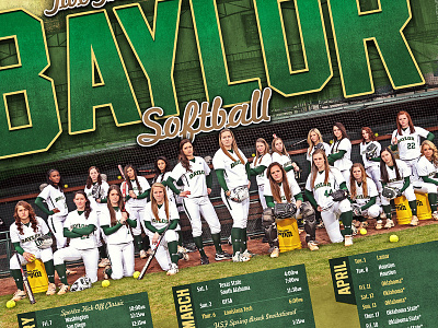 2014 Baylor Softball baylor bears college logo ncaa softball sports team university waco