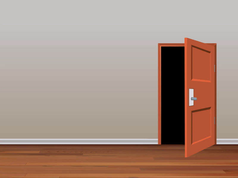 Door 2d animation after effects aftereffects animated gif animation fake 3d illustration motion graphics path trim path