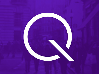 Q Mark for ShoutQ logo mark purple q