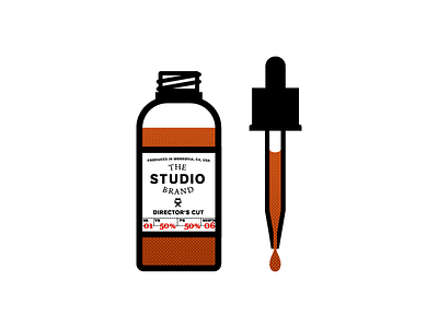 The Studio Brand Bottle Illustration Asset