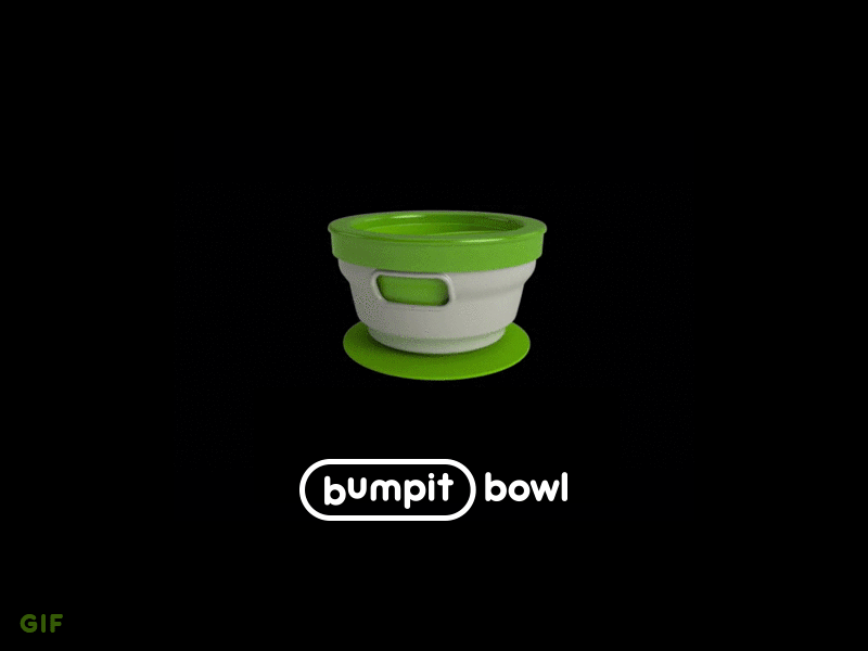 Bumpit Bowl 3d 3d render branding logo
