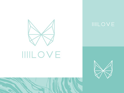 llllLOVE Logo brand branding color identity logo