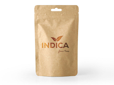 Indica Fine Teas Packaging branding design logo packaging design vector