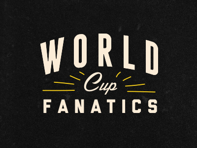World Cup Fanatics book design fifa font football lettering soccer typo typography win word world cup
