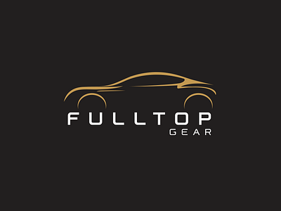 Fulltop Gear Logo automobile brand car clean gear icon identity kuala lumpur logo logotype modern simple