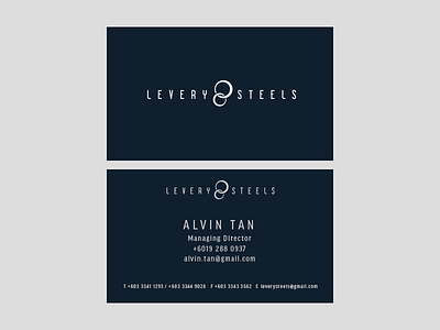 Levery Steels Business Card brand branding business card card identity kuala lumpur logo logotype malaysia stationary