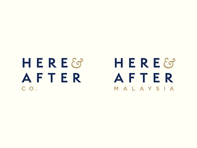 Here & After brand afdzal ahmad branding digital kuala lumpur logo logo design logo designer malaysia