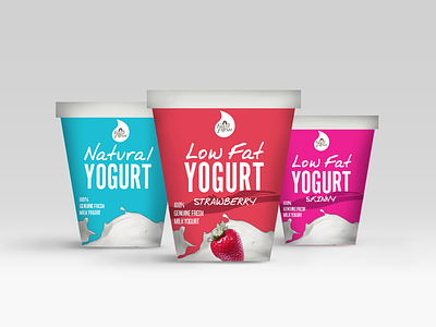Yogurt Packaging Design afdzal ahmad dairy farm fresh food kuala lumpur milk packaging packaging design rebrand yogurt