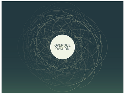 Overdue Ovation circles cover art illustrator shapes typography