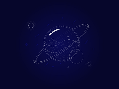 Traced out planet color inspiration open source design sketch traced planet