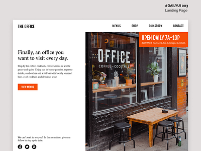 DAILY UI 003   Landing Page