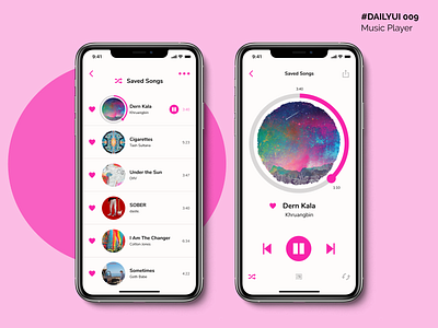 DAILY UI 009 Music Player