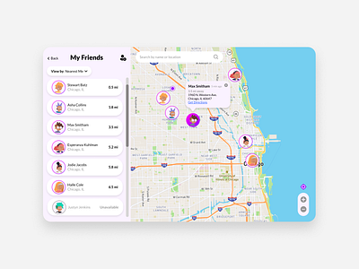 Daily UI #20 Location Tracker