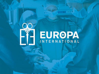 Europa International business design health international logo medical surgical