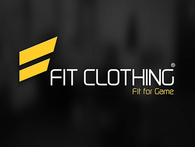 Fit Clothing logo black brand branding business design logo sports vector