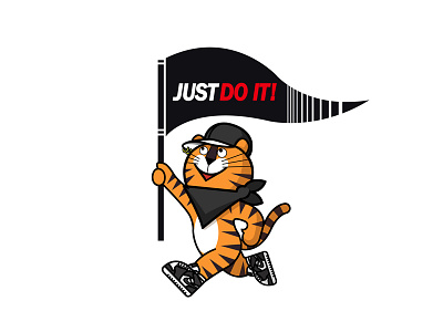 HODORI - JUST DO IT branding charactedesign design illustaration illustration logo nike