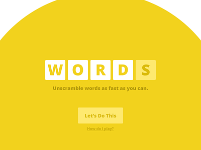 Words – Now With Yolk