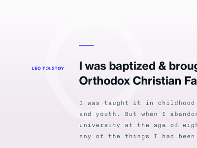Tolstoy Type confession experimental grotesk haas layout neue nitti tolstoy type typography