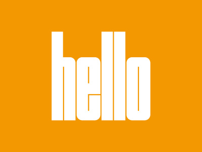 hello typeface design typography