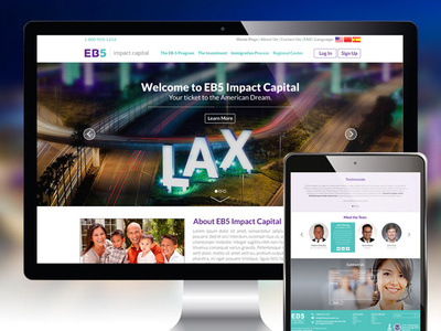 EB5 Impact Capital Branding and Website Design