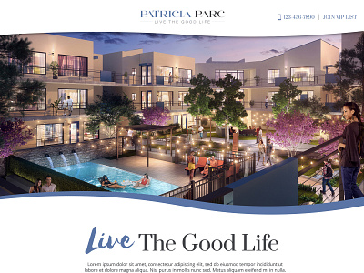 Patricia Parc Apartments Landing Page branding curves landing page design wordpress