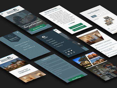 Grant Properties Mobile Screens mobile first property management sketch uiux web design