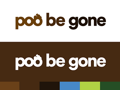 Poo Be Gone Logo branding logo logo design