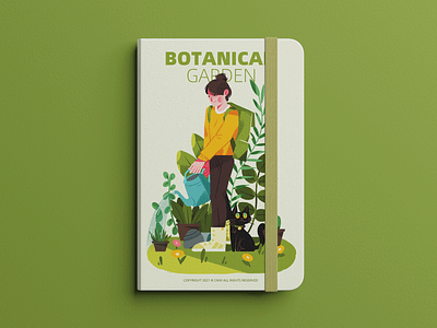 botanical garden branding design illustration typography