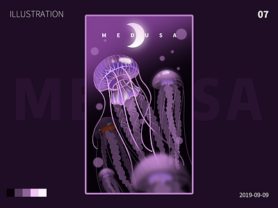 medusa design illustration ui web