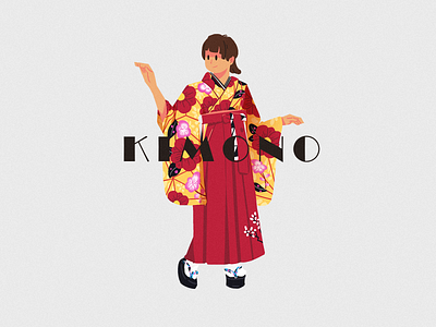 KIMONO-01 design illustration ui web