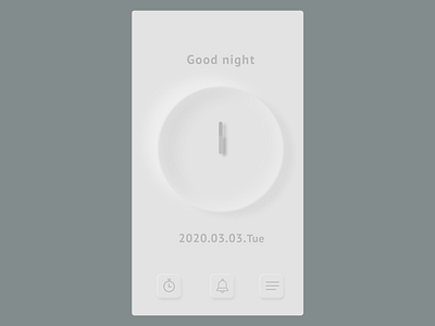 Clock clock clock app contrast figma good night gray image ui design uidesign web design