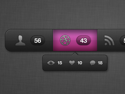Fingertip Bar icons iphone typography ui