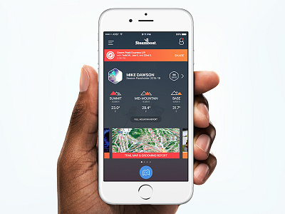 Steamboat Resort App app design resort skiing snowboarding ui ux
