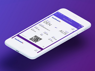 DailyUI - Exp. 024 - Boarding Pass