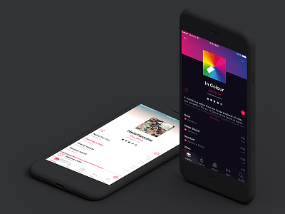 Music App app ios mobile music playlist song ui ux