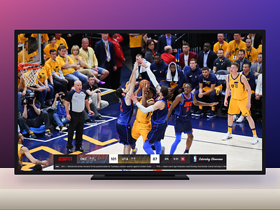 ESPN NBA Scorebug design mock scorebug tv typography ui
