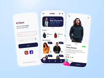 Sweater Finder App app design application desain aplikasi design mobile app mobile app design mobile concept mobile ui