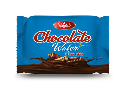 Download Chocolate Cream Wafer Biscuits Packet Design By Ashiqur Rahman On Dribbble