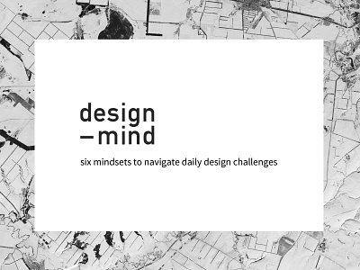 design—mind project cover branding design minimal typography vector