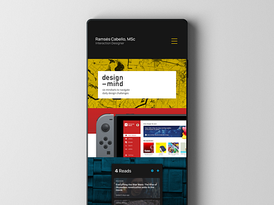 Work → Covers minimal mobile portfolio ui