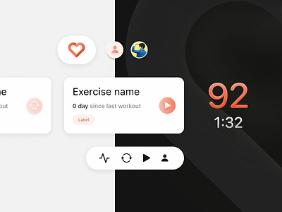 🤍 HRT Components component product design ui workout