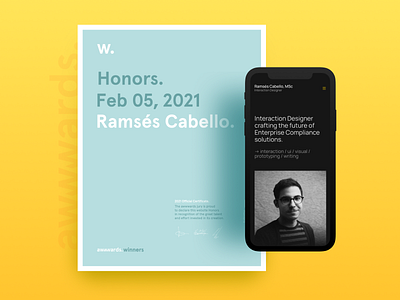 awwwards honorable mention