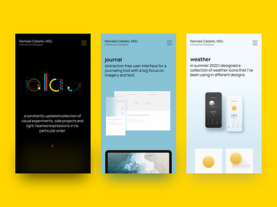 portfolio → play mobile minimal playground portfolio webdesign