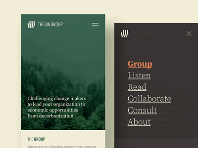 🍃 The Jia Group branding minimalist web design