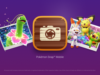 App Icon → Pokemon Snap™ Mobile app icon illustration mobile pokemon