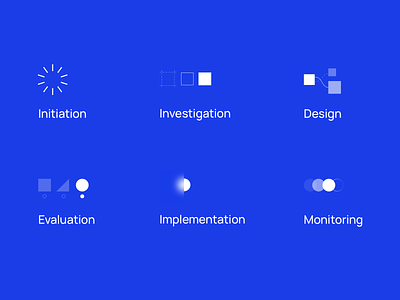 design process + labels icon illustration process ux