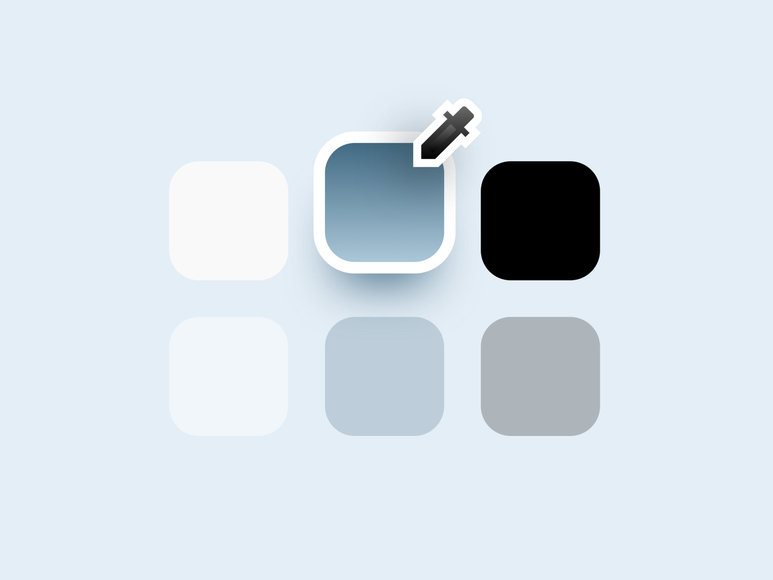 case study icon blue