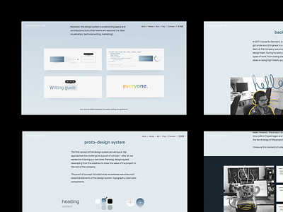 Case Study → Design System II case study design system portfolio web design