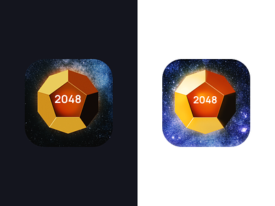 2048 iOS Icon 3d icon illustration ios mobile