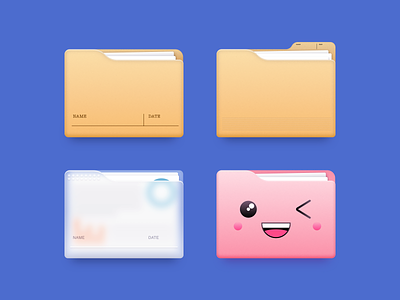 🗂 Folders folder icon illustration